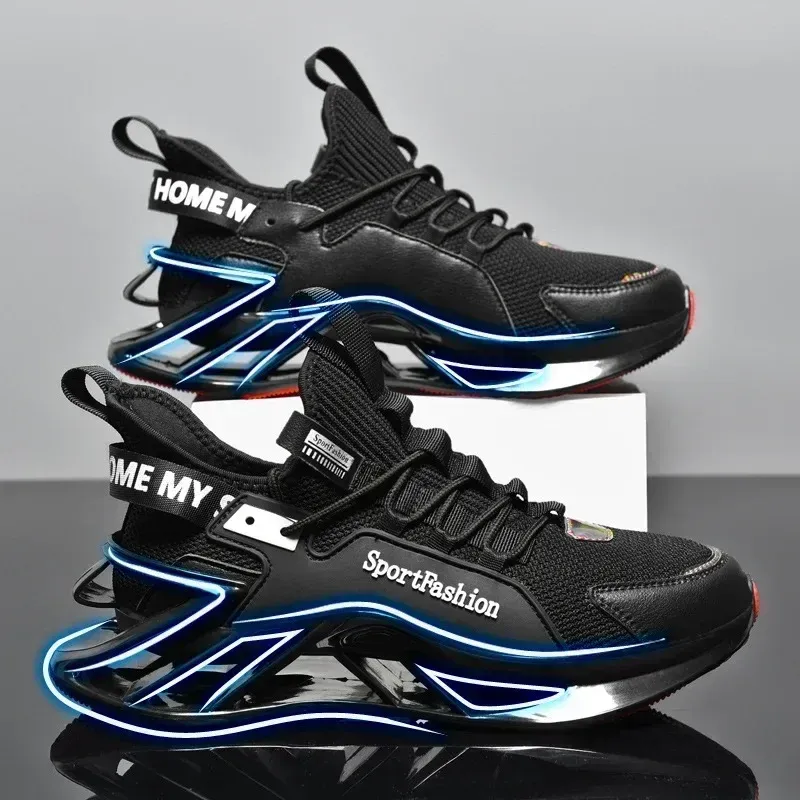 All-match Men's Blade Running Shoes Breathable Sneakers Jogging Shoes Fashion Antiskid Damping Sports Shoes Training Zapatillas_vogvips.com