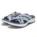 2025 New Summer Women ComfortableThick Cushion Slippers Wide Cross Strap Casual Beach Open Toe Platform Wedge Sandals_vogvips.com