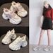 Dad, The Inner Height Of The Thick Sole Of The Shoes Has Increased By 8cm. Casual Versatile Style Lace-up Women_vogvips.com