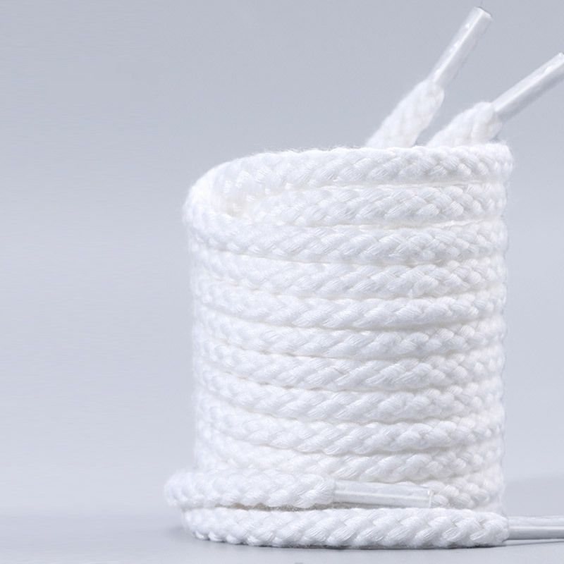 Shoe Accessories Rope Shoelaces Cotton And Linen Round Duck Canvas Shoes Sports Shoes Board Shoes Beige Shoelaces_vogvips.com