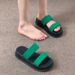 High-end And Fashionable Black Slippers For Women's Outerwear, 2025 Summer New Thick-soled Versatile One-piece Flip-flops For Women's Casual Cooling_vogvips.com