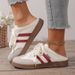 Women Mules Shoes Sports Round Toe Flat Female Footwear Casual Sneakers Clogs Platform Summer Slip On Creeper Baotou_vogvips.com
