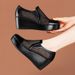 Women's Wedge Heel Breathable Mesh Deep-Cut Slip-On 2026 Summer Platform Thick-Soled Casual Versatile Mom Shoes_vogvips.com