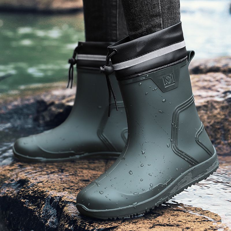 Waterproof Mouth Tube Rain Boots Size 40-44_vogvips.com