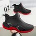 Couple Style Fashionable Casual Rain Shoes Sizes 36-44_vogvips.com