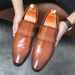 Regal Footwear Summer Breathable Business Casual Genuine Fashion British Style Pointed Toe Slip-On Formal Leather Men's Wedding Shoes_vogvips.com