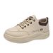 2025 Spring And Autumn New Leather White Sneakers For Women Korean Style Versatile Comfortable Student Thick-Soled_vogvips.com