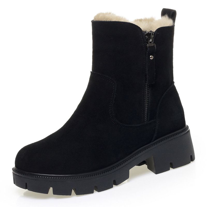 Women's Snow Boots, Women's Boots, Comfortable New Autumn And Winter Versatile Short Tube Anti Slip And Thick Velvet Warm Cotton Shoes_vogvips.com