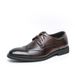 New Men's Brown Business Casual Derby Shoes British Style Lace-up Versatile Brock Men's Shoes Black Suit Banquet Dress Groom Wedding Shoes_vogvips.com