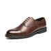 Euro Step New Fashion Brogue Business Casual Low-top Lace-up Large Size Men's Leather Shoes_vogvips.com