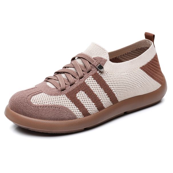 Women's Slip-On Casual Sneakers | Breathable Mesh Comfort Flat Shoes For Walking | Classic German Army Trainer Style_vogvips.com