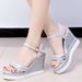 Wedge 2023 Summer Roman Sandals Fairy Style New Fashion High Heel Thick Sole Comfortable Height Increasing Lightweight_vogvips.com
