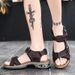 Brand Summer Men's Genuine Leather Slippers Gladiator Men Beach Sandals Soft Comfortable Outdoors Wading Shoes 38-46_vogvips.com