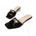 New Design Summer Style Outerwear French Oversized Flat Slippers With Toe Exposed One Shoulder Casual Flip Flops Free_vogvips.com