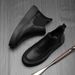European Warm Series New High-top Martin For Men With Fleece, Casual Short Boots, British Style Boots_vogvips.com