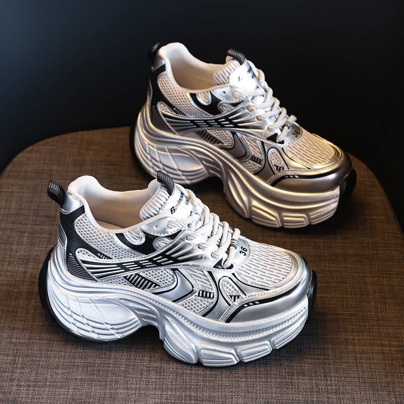 Height-enhancing Thick-soled Dad Shoes For Women In Summer And Autumn New Soft-soled Platform Sports Casual Shoes_vogvips.com