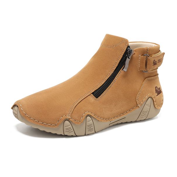 Hand-Sewn Women's Shoes, Autumn And Winter Flat Single Shoes, Casual Shoes_vogvips.com