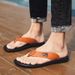 Unbeatable Quality Men's Flip Flops, Summer Sandals, Korean Version, Trendy Slippers, Toe Clippers, Casual Beach Shoes_vogvips.com