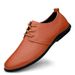 Men's Casual Leather Shoes Large Size Lazy Shoes Lace-up Casual Men's Shoes Tide Driving Lazy_vogvips.com
