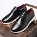 Large-size Men's Leather Shoes For Casual And Fashionable Wear, Breathable, With An English Style And Trendy, Versatile Design._vogvips.com
