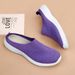 Women's Plus Size Sports Lazy Woven Casual Women's Elderly Shoes, Socks, Mouth, Mother's Shoes Bb7_vogvips.com