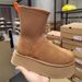 Pencil Elastic Socks, Dipu Boots, Women's Winter Soled, Height Increasing Fur Integrated Snow Boots With Plush And Thick_vogvips.com