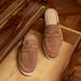 Men's Shoes Comfortable Casual Suede Sheepskin Closed Toe Slippers, Genuine Leather Flat Loafers_vogvips.com