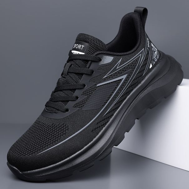 2025 Summer Autumn Mesh Shoes For Men Breathable Solid Color Sports Shoes Male Fashion Casual Lace New Designer Sneakers Man_vogvips.com