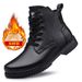 European Warm Series Autumn Mid-Calf Martin Layer Cowhide Large Size Trendy Men's Winter Business Leather Boots Thick Sole Height Increasing_vogvips.com
