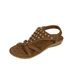 Embroidered Beaded Boho Flat Thong Sandals Large Size Comfortable Summer Footwear_vogvips.com