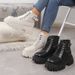 Martin Boots Women's New British-style Rivet Short Boots Slim Boots_vogvips.com