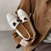 French Vintage Magnolia T-shaped Mary Jane Shoes For Women With A Shallow Neckline, Paired With A Skirt And Small Leather Shoes._vogvips.com