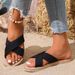 Summer New Women's Outdoor Thick-Soled Flat Slippers Lightweight Non-Slip Height-Increasing Beach Sandals For Women_vogvips.com