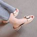 Mom's Comfortable Deep Cut Single Shoe, Anti Slip Leather Round Toe Plus Size Women's Shoes, Flat Bottom_vogvips.com