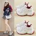 Ins Korean Style New Dad For Women 2025 Spring Student Sports Running Casual Shoes Thick Sole Height Increasing FB9962_vogvips.com