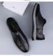 Men's Shoes Hole Hole Breathable Hand Scratch Business Casual Leather Shoes Soft Sole Soft Surface Board Shoes Driving Shoes Doudou Shoes_vogvips.com