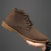 Four Seasons Work Boots For Man Winter Autumn Male Students Daily Walking Rubber Chelsea Booty Hightop Leather Shoes_vogvips.com