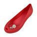 Women's All-Season Beach Shoes Flat Outdoor Footwear New Style Soft Supple Material Rose Pearl Detailing_vogvips.com