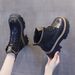 Platform Martin W, Autumn Winter 2023 New Style, Fleece-Lined Slim Boots, Short Boots With Hidden Wedge For Petite_vogvips.com