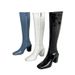 Square Toe Autumn Winter New Patent Leather Knight Martin High Heel Over-the-Knee Slim Boots Women Trendy Shoes_vogvips.com