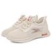 Women's Flyknit Mesh Shoes Fashion Sneakers 2024 Spring Autumn Breathable Non-Slip Soft Sole Shoes Versatile Casual Shoes_vogvips.com