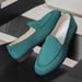 SHLIANG Fashion Men's Leather Loafers Slip On Business Shoes Driving Shoes Non-Slip Comfortable Suede Casual Shoes For Men Y0687_vogvips.com