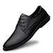 Men's Embossed Plaid Casual Dress Leather Shoes Low-top Shoes Soft Sole Round Head Casual Men's Shoes_vogvips.com