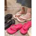Height Increasing Thick Sole Flip-Flops For Outdoor Wear, Summer Fashion Non-Slip Toe Post Sandals, Beach Shoes, High_vogvips.com
