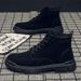 New Mid-top Breathable PU Sports Casual Martin Boots Lace-up Large Size Men_vogvips.com