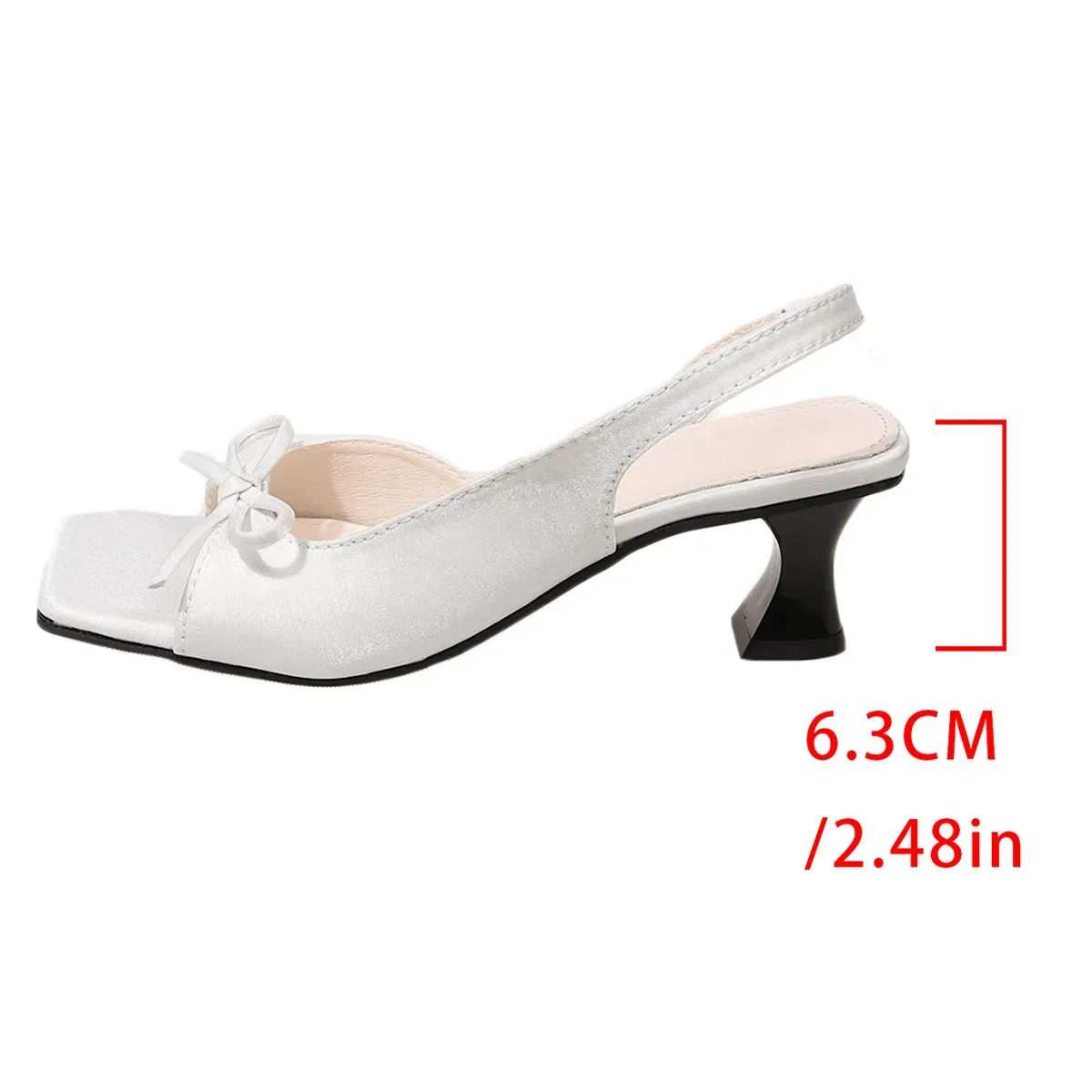 Free Delivery Fashion High Butterfly Dew Sandals Square Toe Slim Heels Women's Shoes_vogvips.com