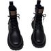 Martin For Women Trendy British Style Thick Sole Versatile 2024 New Winter Fleece-Lined Short Spring Autumn Single Boots_vogvips.com