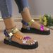 SHLIANG Summer Flats Women's Shoes Fashion Brand Design Beach Sandals Outdoor All-match Casual Slippers Large Size Women Sandals Y0198_vogvips.com