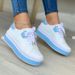 Women's Shoes Summer Round Head Four Seasons New Platform Bottom Black And White Double Stitching Casual Sports Women's Shoes_vogvips.com