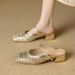 Chunky Heel Mary Jane Slippers, Women's Outdoor Wear, Hollow Out Design, Perfect For Skirts, 2026 Summer New Style Hot Selling Sandals_vogvips.com
